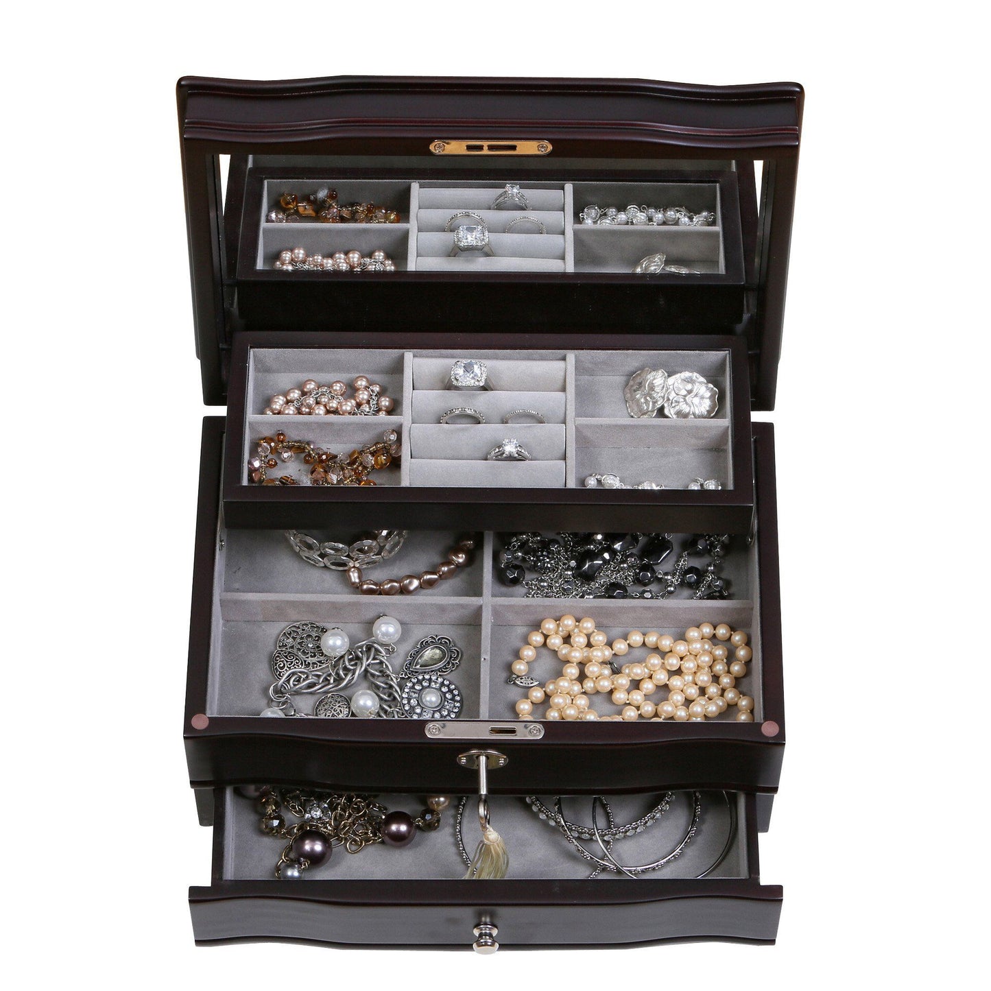 Davina Locking Jewelry Box-Jewelry Box-Mele & Co.-Top Notch Gift Shop