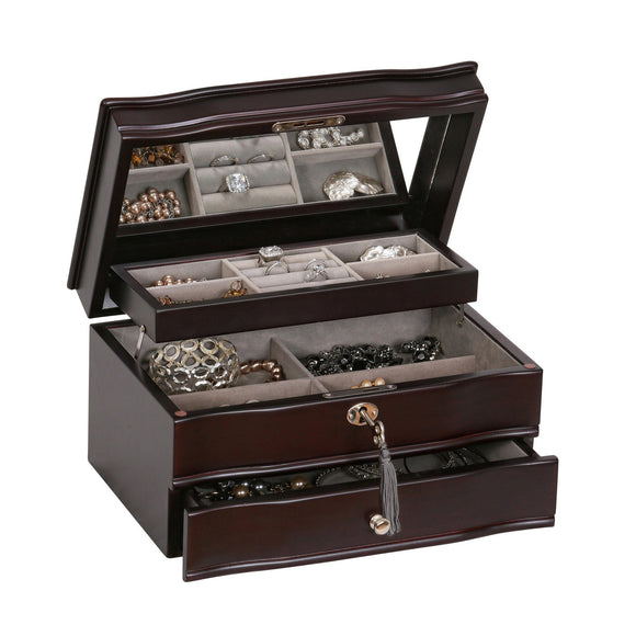 Davina Locking Jewelry Box-Jewelry Box-Mele & Co.-Top Notch Gift Shop