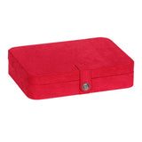 Rene - Plush Travel Jewelry Box in Red-Jewelry Box-Mele & Co.-Top Notch Gift Shop