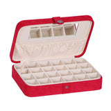 Rene - Plush Travel Jewelry Box in Red-Jewelry Box-Mele & Co.-Top Notch Gift Shop