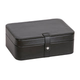 Lila Forty-Eight Section Jewelry Box in Black Faux Leather-Jewelry Box-Mele & Co.-Top Notch Gift Shop