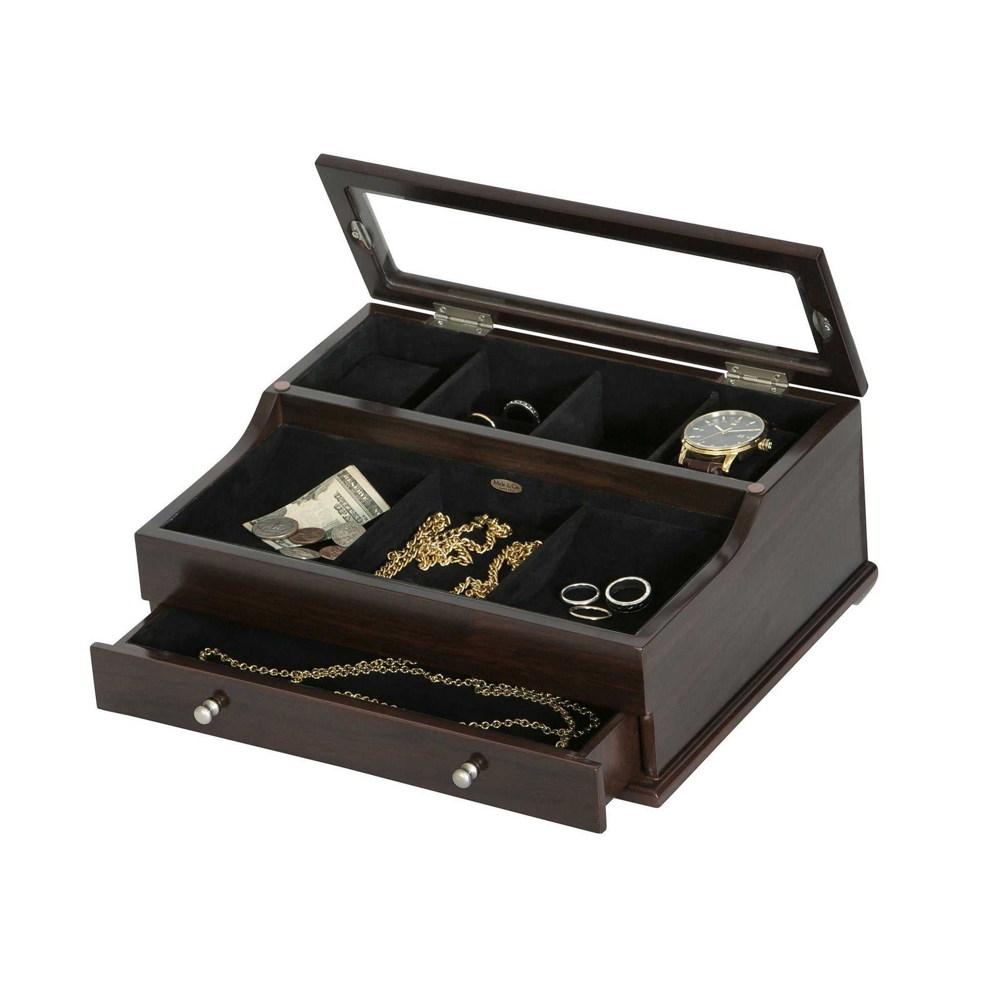 Hampden Mens Jewelry Box-Jewelry Box-Mele & Co.-Top Notch Gift Shop