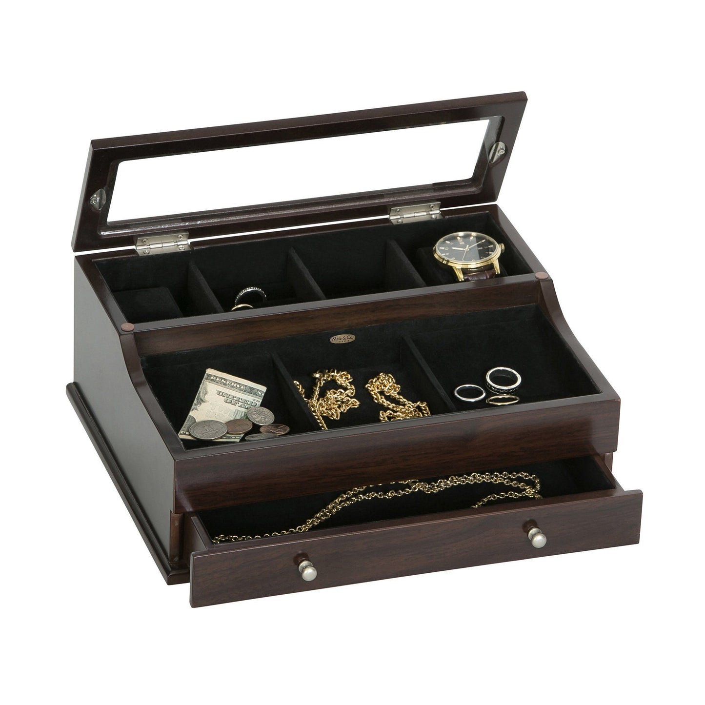 Hampden Mens Jewelry Box-Jewelry Box-Mele & Co.-Top Notch Gift Shop