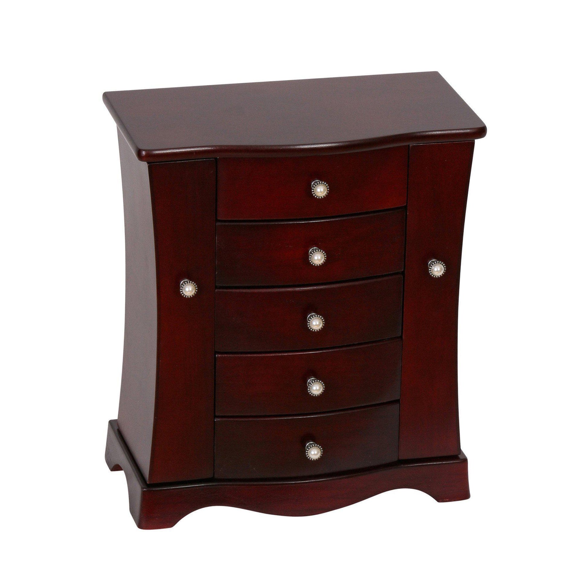 Bette - Upright Jewlery Box in Mahogany Finish-Jewelry Box-Mele & Co.-Top Notch Gift Shop