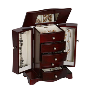 Bette - Upright Jewlery Box in Mahogany Finish-Jewelry Box-Mele & Co.-Top Notch Gift Shop