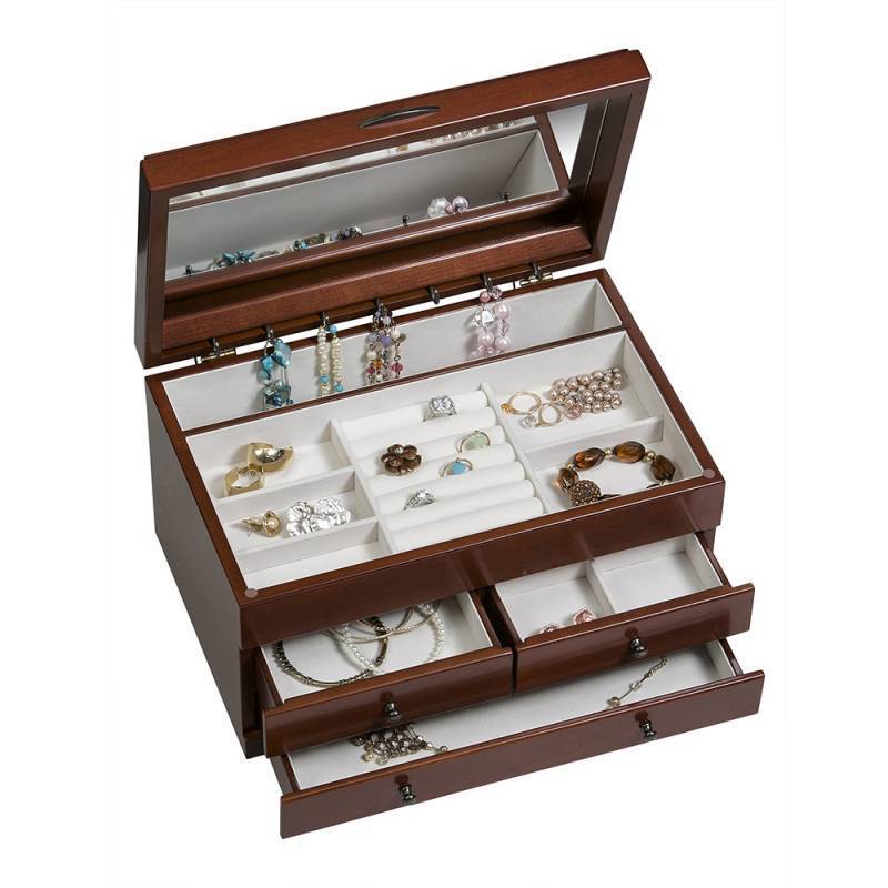 Fairhaven Wooden Jewelry Box-Jewelry Box-Mele & Co.-Top Notch Gift Shop