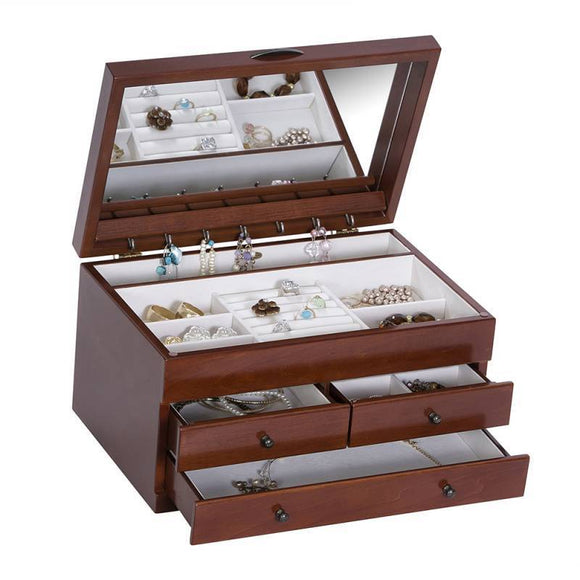 Fairhaven Wooden Jewelry Box-Jewelry Box-Mele & Co.-Top Notch Gift Shop