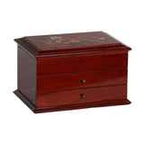 Brayden Wooden Jewelry Box in Walnut Finish-Jewelry Box-Mele & Co.-Top Notch Gift Shop