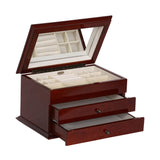 Brayden Wooden Jewelry Box in Walnut Finish-Jewelry Box-Mele & Co.-Top Notch Gift Shop