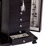 Layla Wooden Jewelry Box-Jewelry Box-Mele & Co.-Top Notch Gift Shop