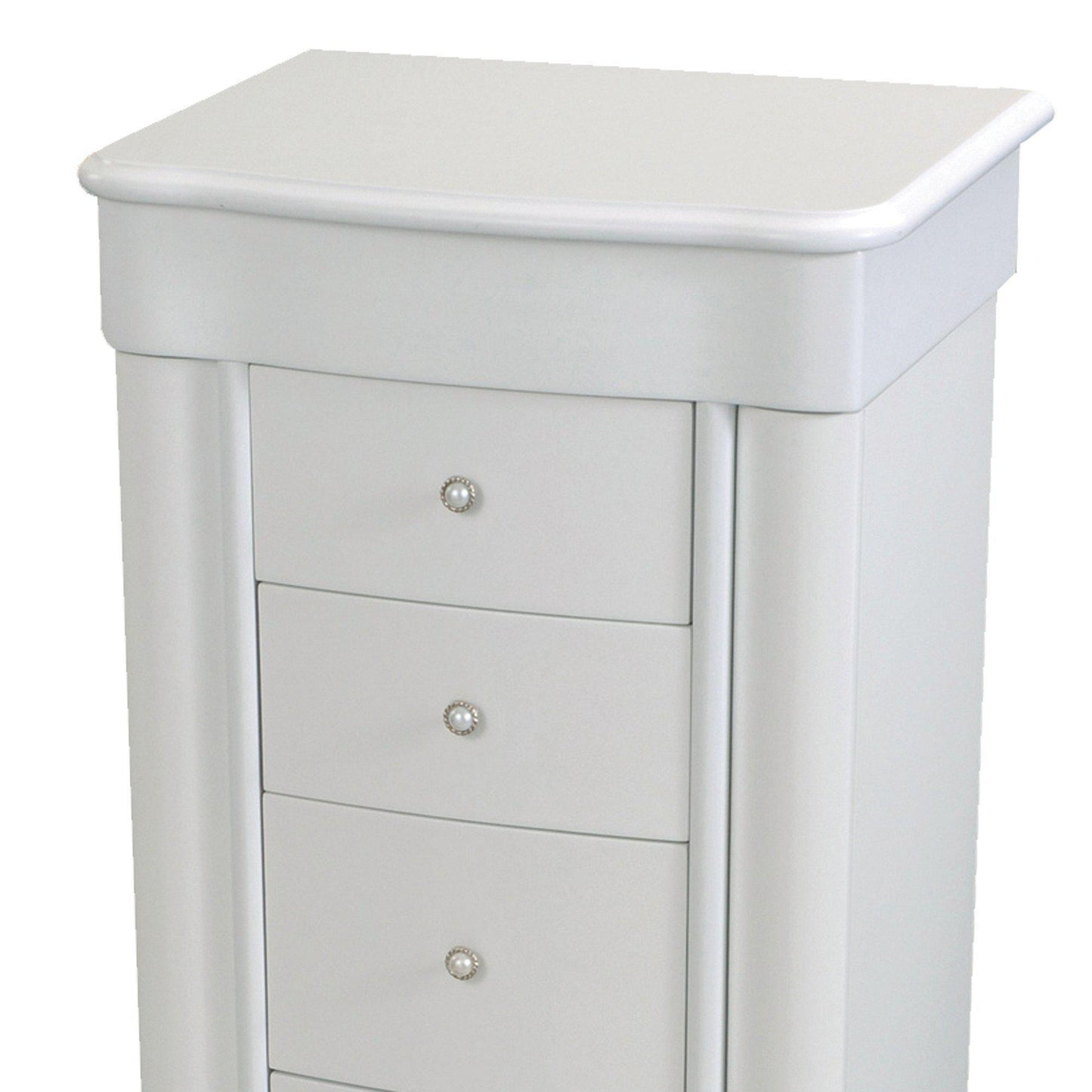 "Alexis" Jewelry Armoire in Eggshell Finish-Jewelry Box-Mele & Co.-Top Notch Gift Shop