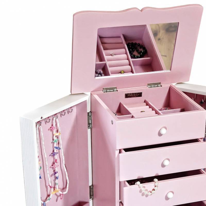 Louisa Girls Jewelry Armoire-Jewelry Box-Mele & Co.-Top Notch Gift Shop