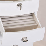 Hadley Wooden Jewelry Armoire in White-Jewelry Box-Mele & Co.-Top Notch Gift Shop