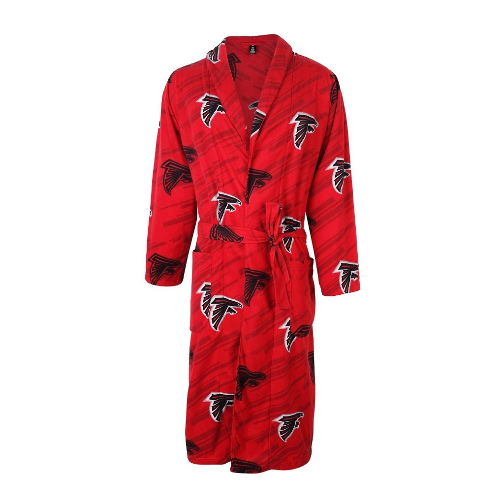 Atlanta Falcons Grandstand Microfleece Bathrobe in Red-Bathrobe-Concepts Sport-Top Notch Gift Shop