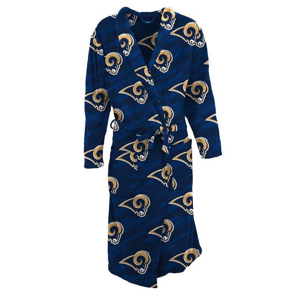 Los Angeles Rams Grandstand Microfleece Bathrobe in Blue-Bathrobe-Concepts Sport-Top Notch Gift Shop