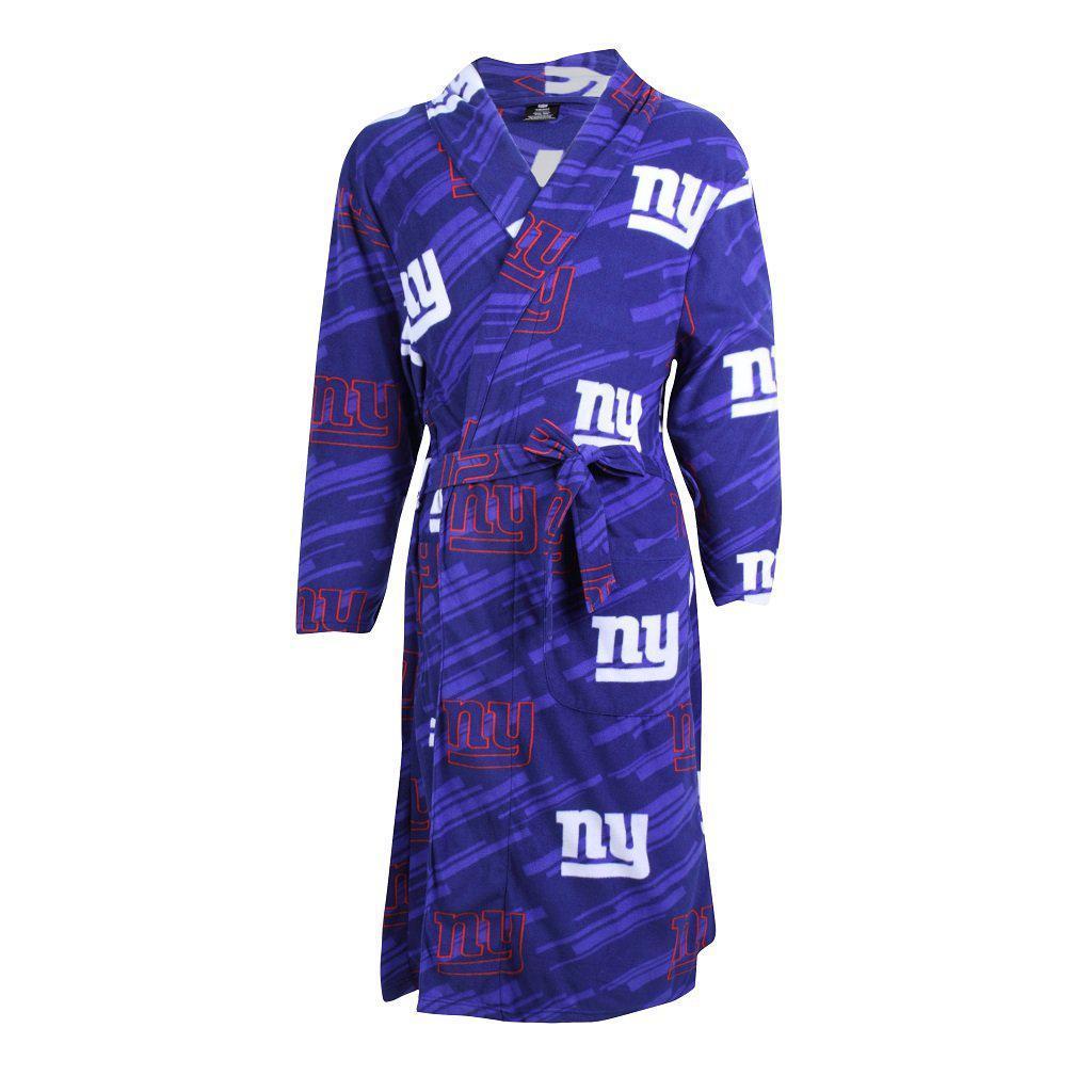 New York Giants Grandstand Microfleece Bathrobe in Blue-Bathrobe-Concepts Sport-Top Notch Gift Shop