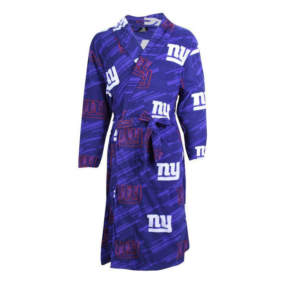 New York Giants Grandstand Microfleece Bathrobe in Blue-Bathrobe-Concepts Sport-Top Notch Gift Shop