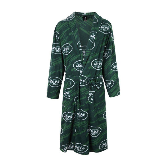 New York Jets Grandstand Microfleece Bathrobe in Green-Bathrobe-Concepts Sport-Top Notch Gift Shop