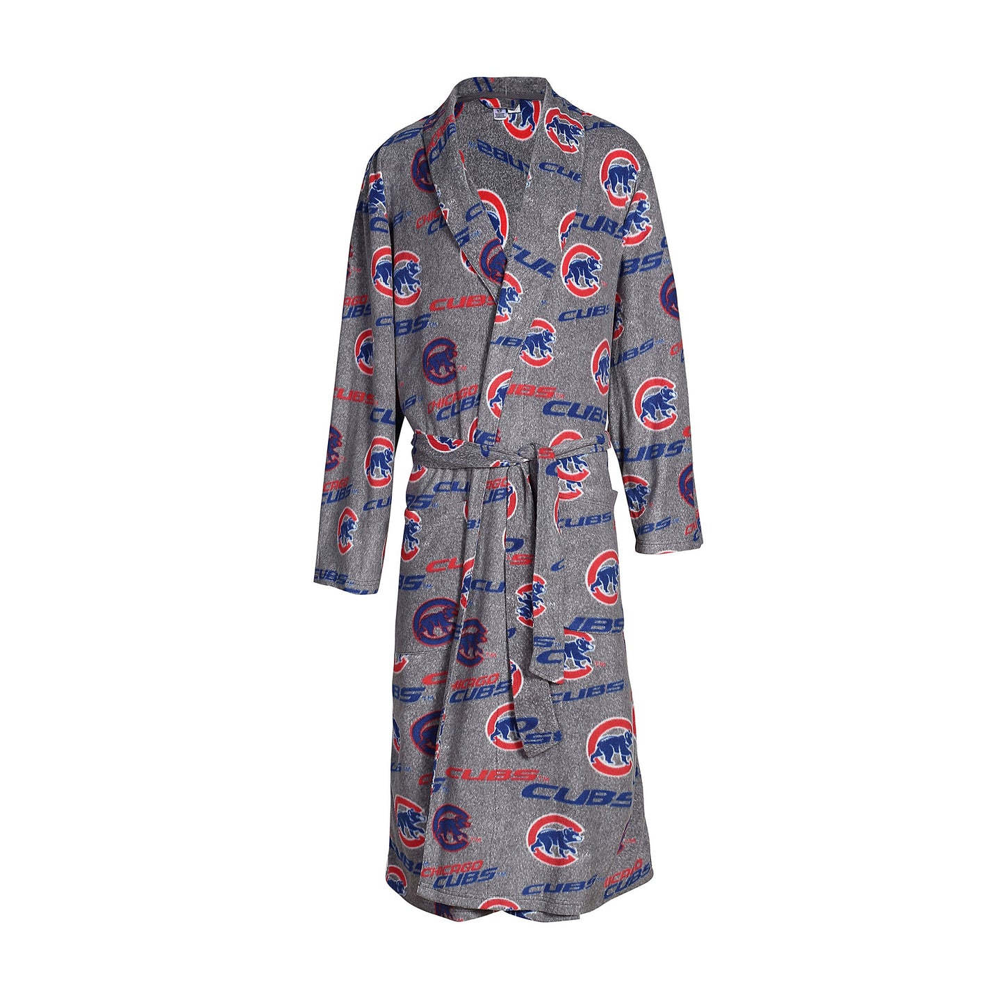 Chicago Cubs Achieve Microfleece Bathrobe in Gray-Bathrobe-Concepts Sport-Top Notch Gift Shop