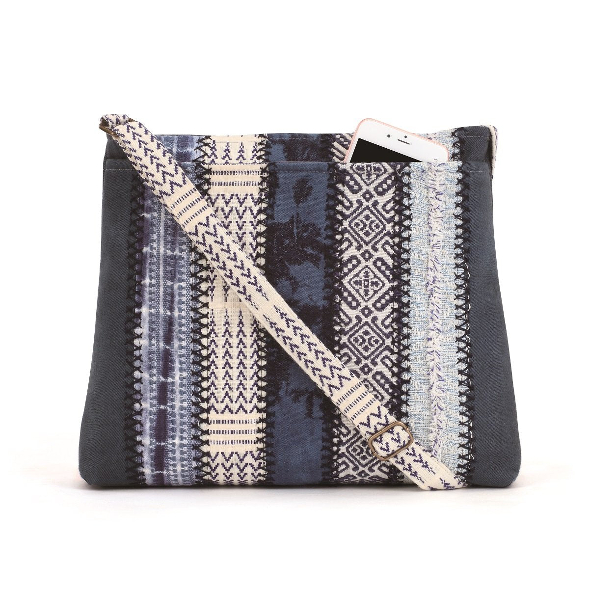 Your Journey Cross Body Bag - Indigo-Bag-Demdaco-Top Notch Gift Shop