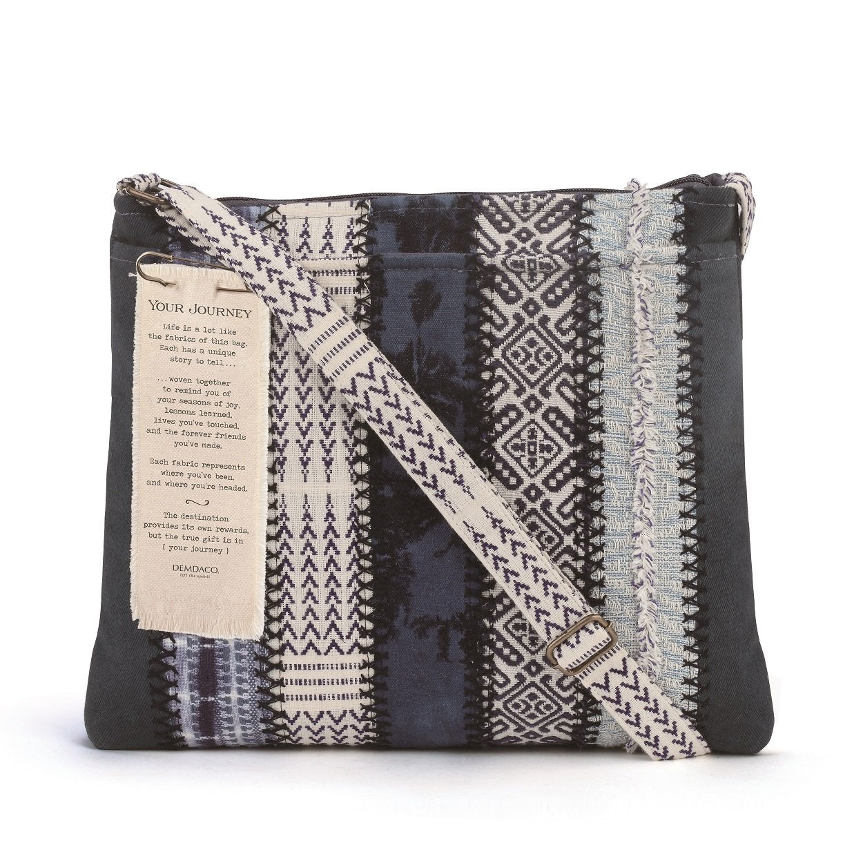 Your Journey Cross Body Bag - Indigo-Bag-Demdaco-Top Notch Gift Shop