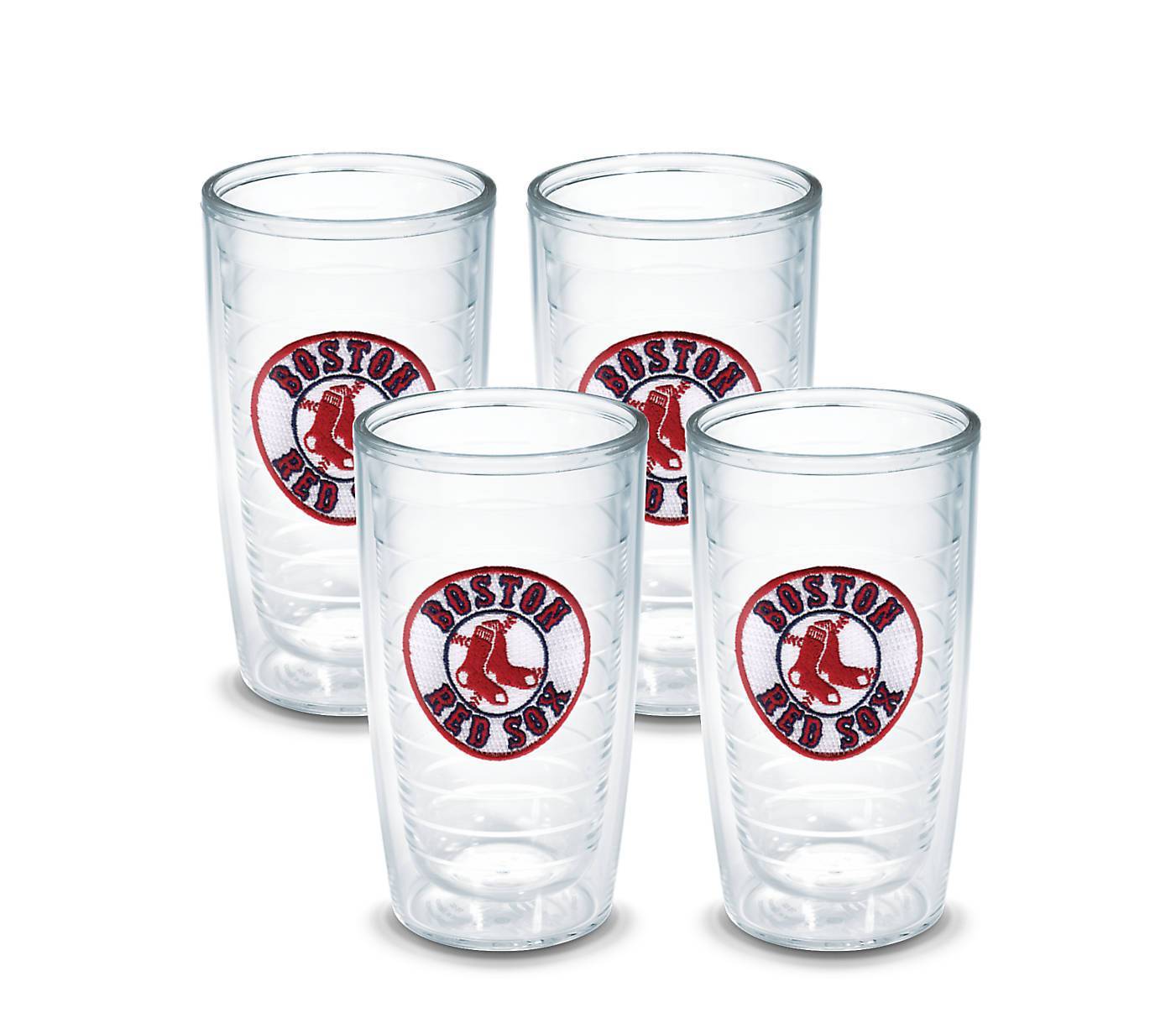 Boston Red Sox "Sox Emblem" 16 oz. Tervis Tumblers- (Boxed Set of 4)-Tumbler-Tervis-Top Notch Gift Shop