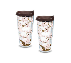 Cherry Blossom 24 oz. Tervis Tumbler with Lid - (Set of 2)-Tumbler-Tervis-Top Notch Gift Shop