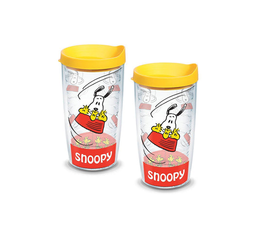 Snoopy 16 oz. Tervis Tumbler with Lid - (Set of 2)-Tumbler-Tervis-Top Notch Gift Shop