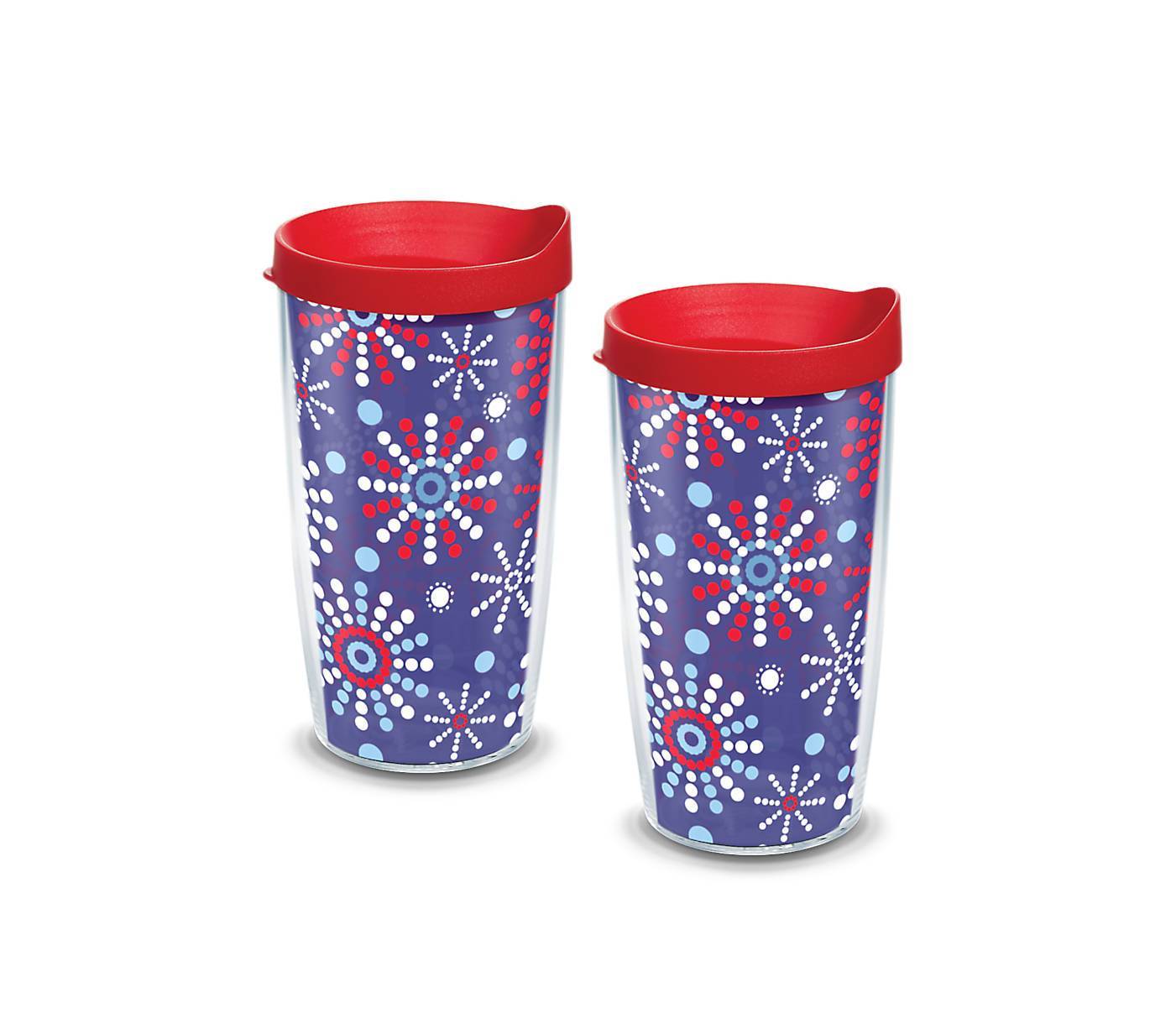 USA Fireworks 16 oz. Tervis Tumbler with Lid - (Set of 2)-Tumbler-Tervis-Top Notch Gift Shop