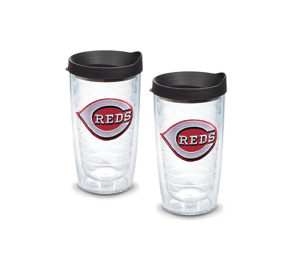 Cincinnati Reds 16 oz. Tervis Tumbler with Lid - Set of 2-Tumbler-Tervis-Top Notch Gift Shop