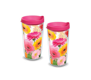 Gerbera Daisies 16 oz. Tervis Tumbler with Lid - (Set of 2)-Tumbler-Tervis-Top Notch Gift Shop