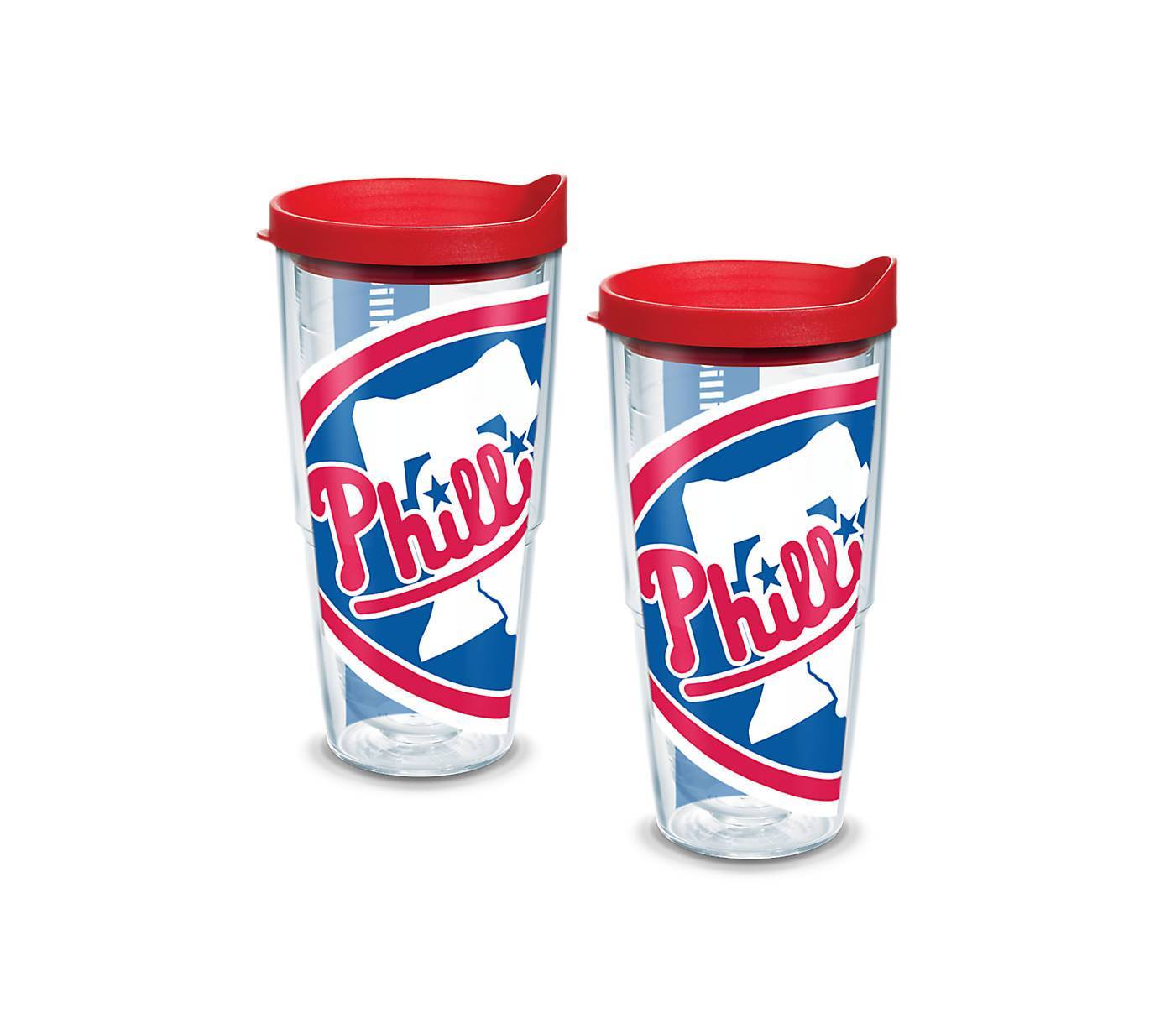 Philadelphia Phillies Colossal 24 oz. Tervis Tumbler with Lid - (Set of 2)-Tumbler-Tervis-Top Notch Gift Shop