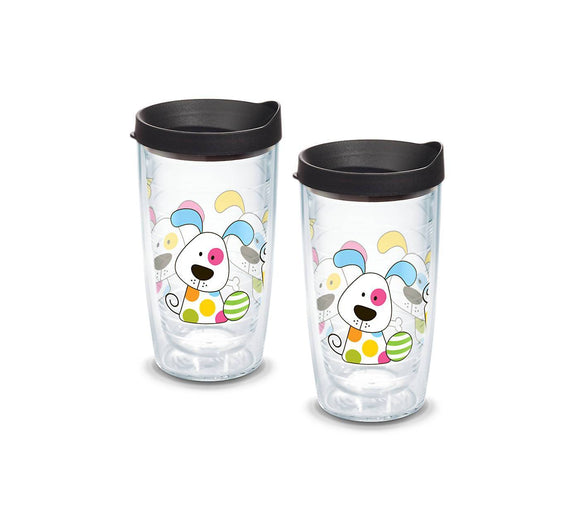 Polka Dot Dog 16 oz. Tervis Tumbler with Lid - (Set of 2)-Tumbler-Tervis-Top Notch Gift Shop