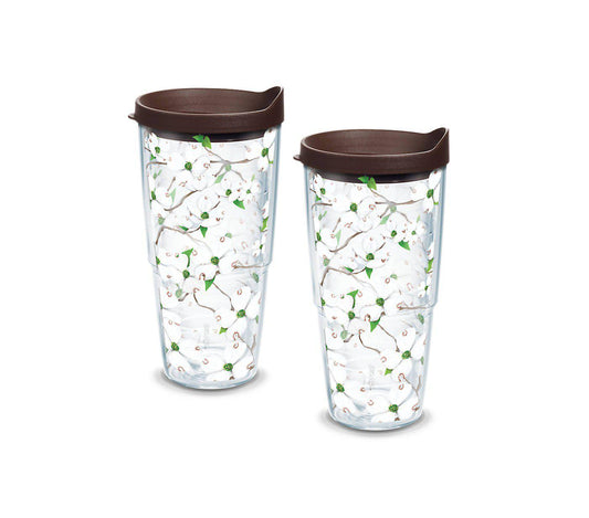 Dogwood 24 oz. Tervis Tumbler with Lid - (Set of 2)-Tumbler-Tervis-Top Notch Gift Shop