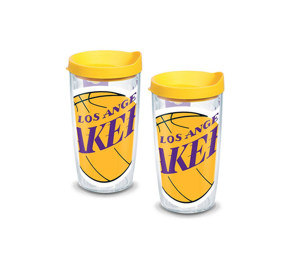 Los Angeles Lakers Colossal 16 oz. Tervis Tumbler with Lid - (Set of 2)-Tumbler-Tervis-Top Notch Gift Shop