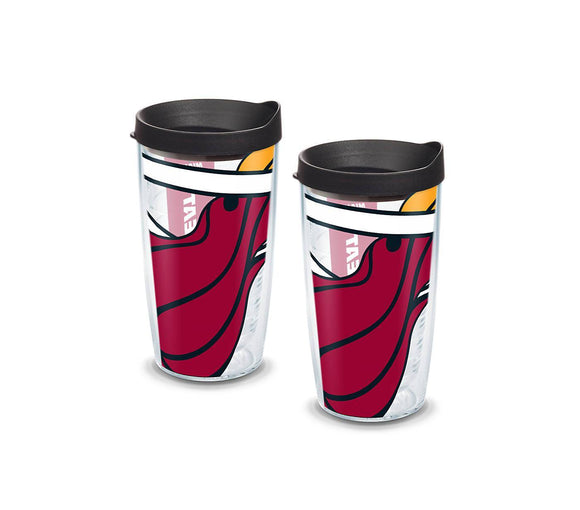 Miami Heat Colossal 16 oz. Tervis Tumbler with Lid - (Set of 2)-Tumbler-Tervis-Top Notch Gift Shop