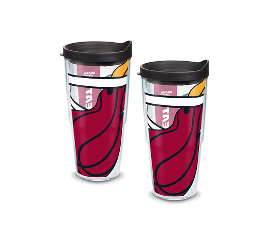 Miami Heat Colossal 24 oz. Tervis Tumbler with Lid - (Set of 2)-Tumbler-Tervis-Top Notch Gift Shop