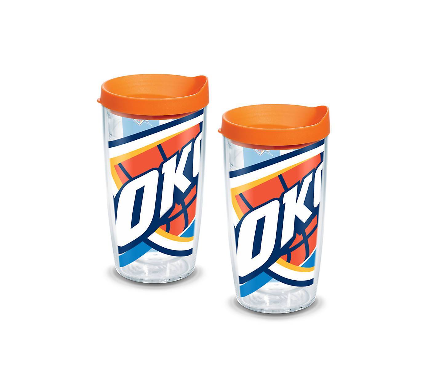 Oklahoma City Thunder Colossal 16 oz. Tervis Tumbler with Lid - (Set of 2)-Tumbler-Tervis-Top Notch Gift Shop