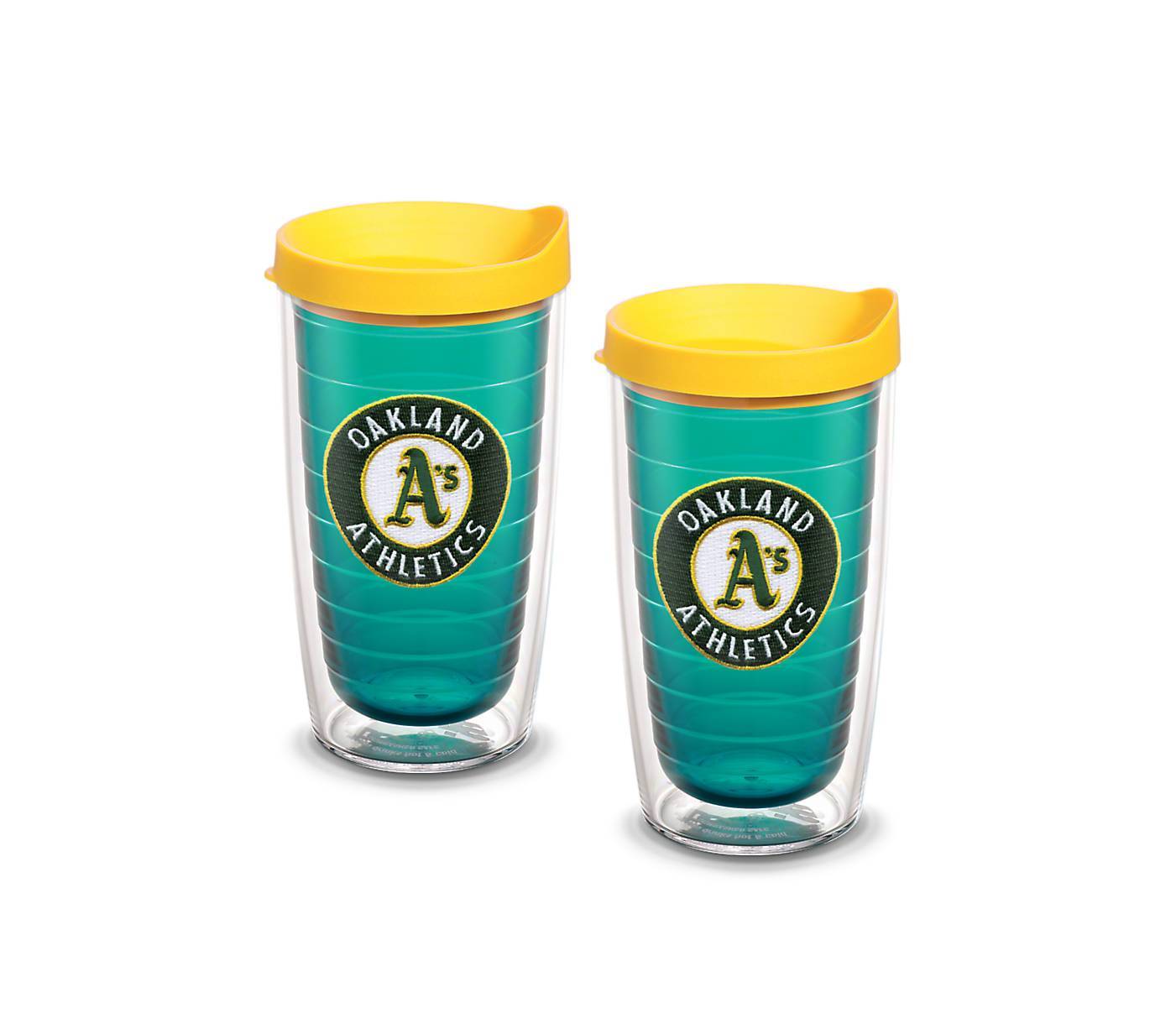 Oakland Athletics 16 oz. Tervis Tumbler with Lid - (Set of 2)-Tumbler-Tervis-Top Notch Gift Shop