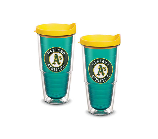 Oakland Athletics 24 oz. Tervis Tumbler with Lid - (Set of 2)-Tumbler-Tervis-Top Notch Gift Shop