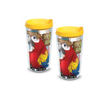 "It's 5 O'Clock Somewhere" Parrot 16 oz. Tervis Tumbler with Lid - (Set of 2)-Tumbler-Tervis-Top Notch Gift Shop