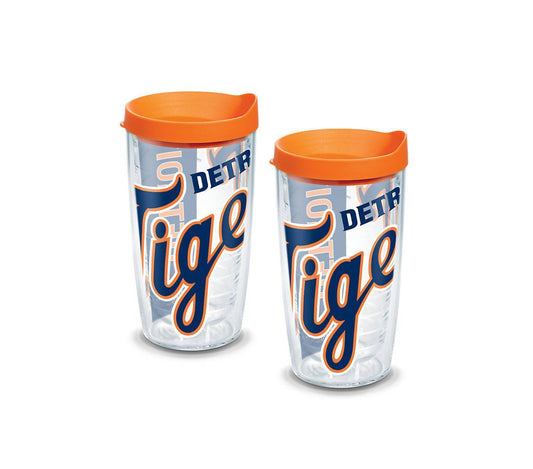 Detroit Tigers Colossal 16 oz. Tervis Tumbler with Lid - (Set of 2)-Tumbler-Tervis-Top Notch Gift Shop