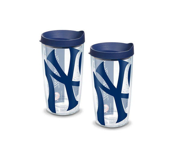 New York Yankees Colossal 16 oz. Tervis Tumbler with Lid - (Set of 2)-Tumbler-Tervis-Top Notch Gift Shop