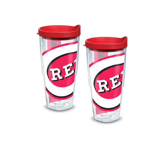 Cincinnati Reds Colossal 24 oz. Tervis Tumbler with Lid - (Set of 2)-Tumbler-Tervis-Top Notch Gift Shop