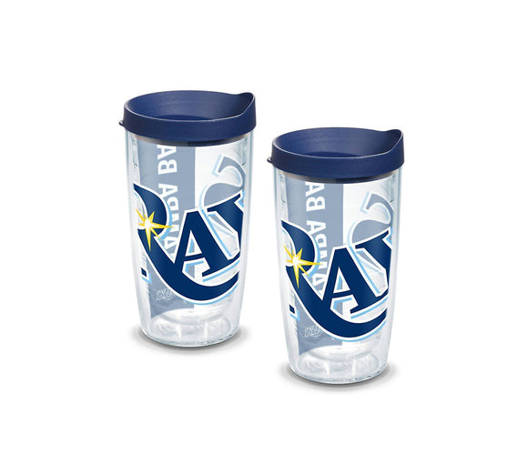 Tampa Bay Rays Colossal 16 oz. Tervis Tumbler with Lid - (Set of 2)-Tumbler-Tervis-Top Notch Gift Shop