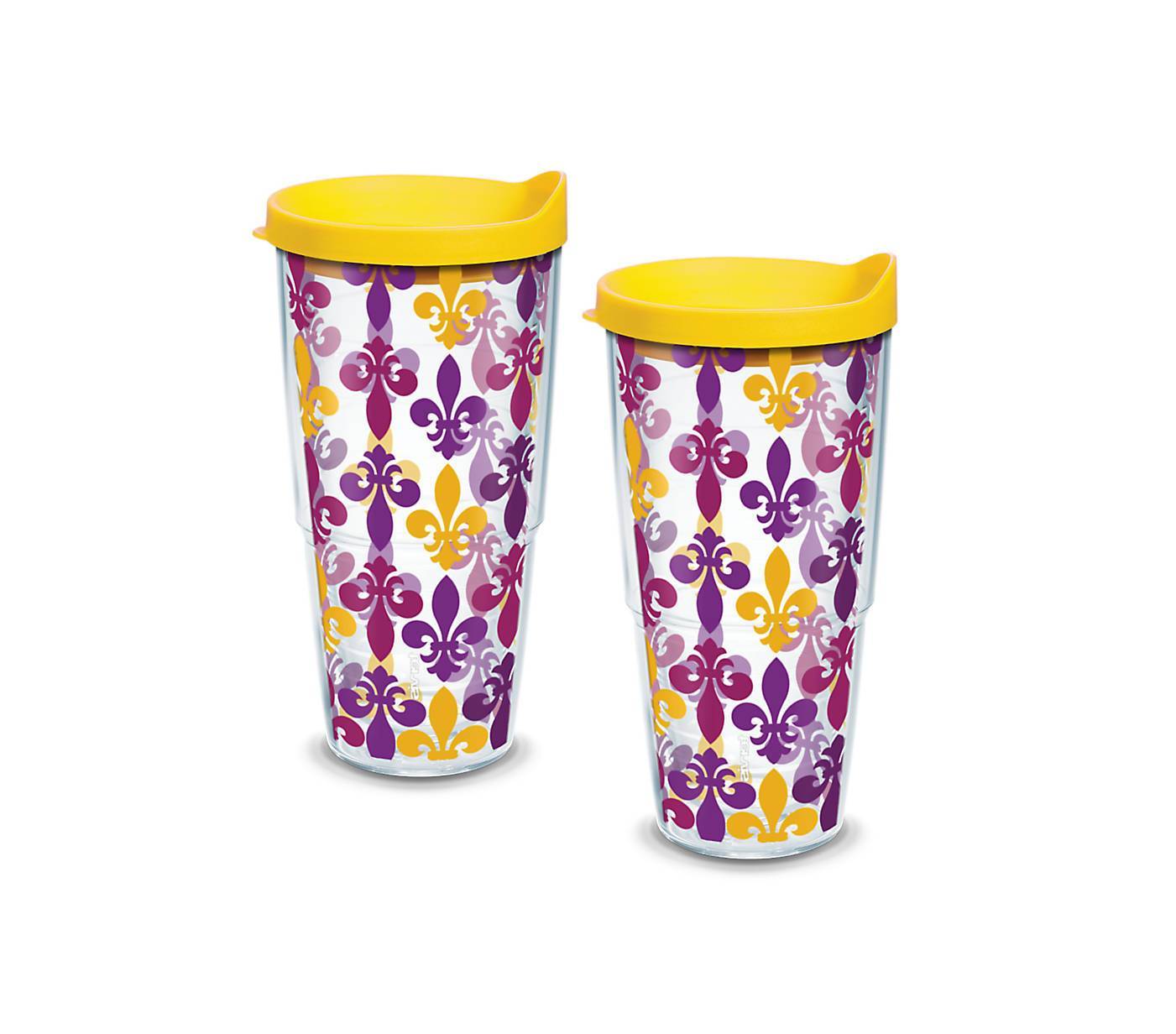 Fleur-de-Lis 24 oz. Tervis Tumbler with Lid - (Set of 2)-Tumbler-Tervis-Top Notch Gift Shop