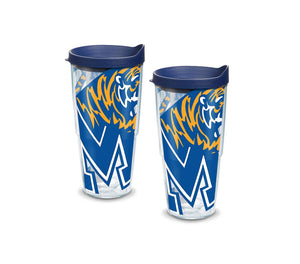 University of Memphis Colossal 24 oz. Tervis Tumbler with Lid - (Set of 2)-Tumbler-Tervis-Top Notch Gift Shop