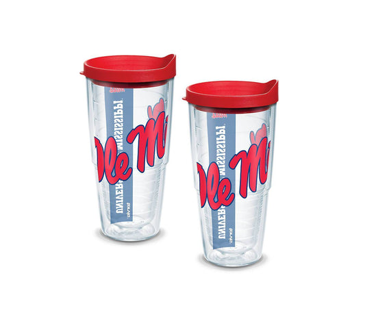 University of Mississippi Colossal 24 oz. Tervis Tumbler with Lid - (Set of 2)-Tumbler-Tervis-Top Notch Gift Shop