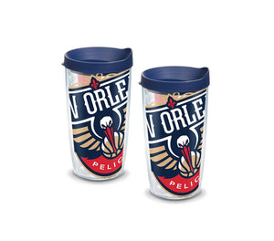 New Orleans Pelicans Colossal 16 oz. Tervis Tumbler with Lid - (Set of 2)-Tumbler-Tervis-Top Notch Gift Shop