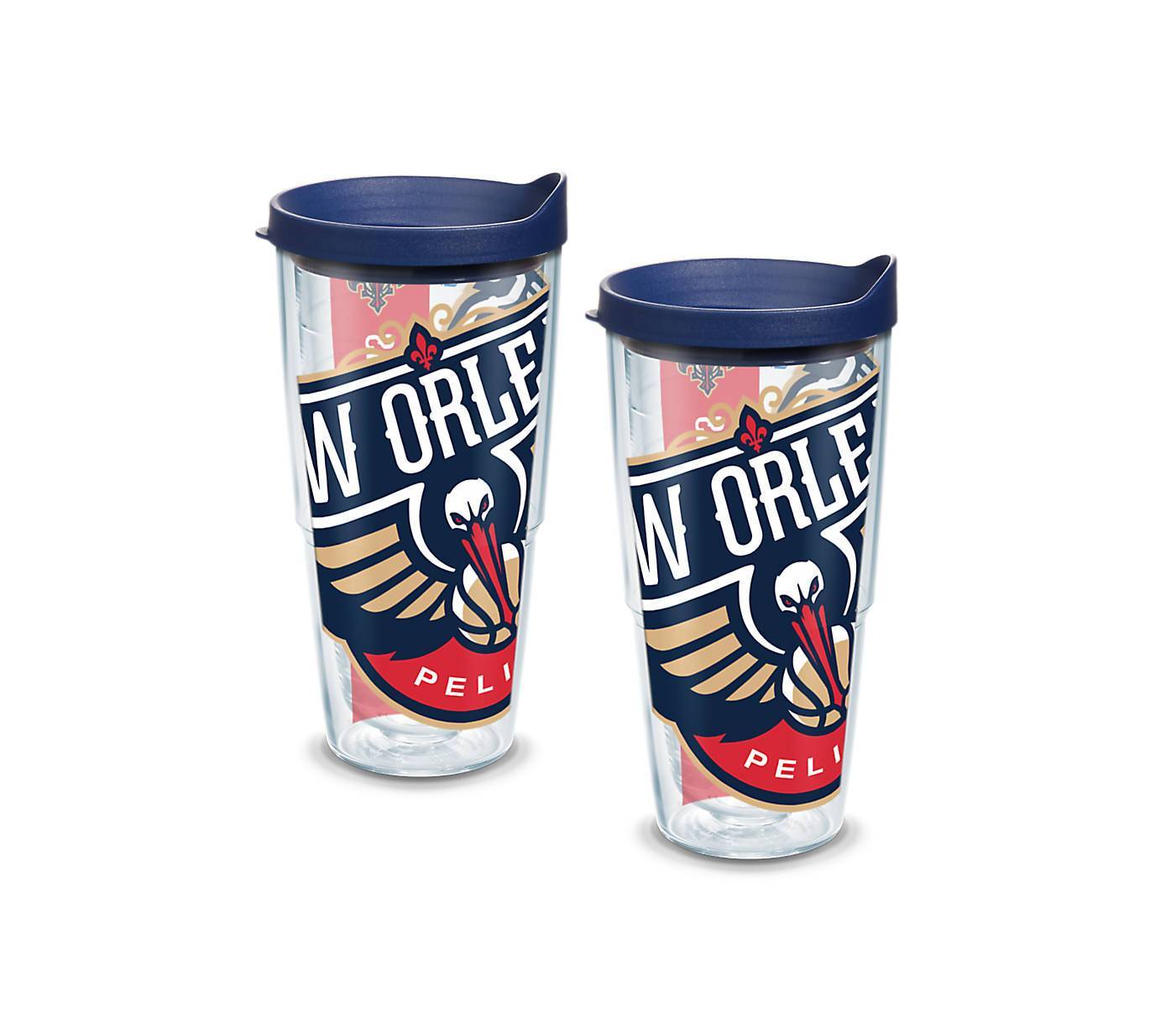 New Orleans Pelicans Colossal 24 oz. Tervis Tumbler with Lid - (Set of 2)-Tumbler-Tervis-Top Notch Gift Shop